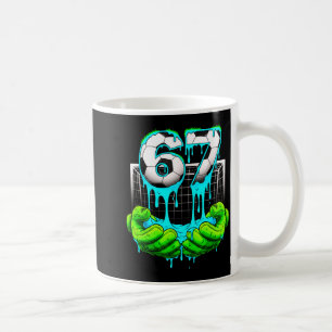 Soccer 67 Six Seven 6 7 Funny Gen Alpha Meme Drip Coffee Mug