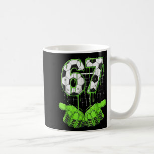 Soccer 67 Six Seven Funny Gen Alpha Meme Drip Boys Coffee Mug