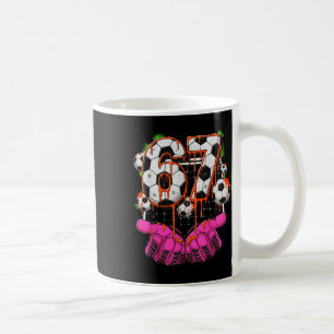 Soccer 67 Six Seven Funny Gen Alpha Meme Drip Boys Coffee Mug