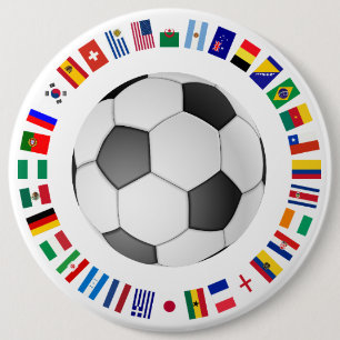 SOCCER 6 CM ROUND BADGE