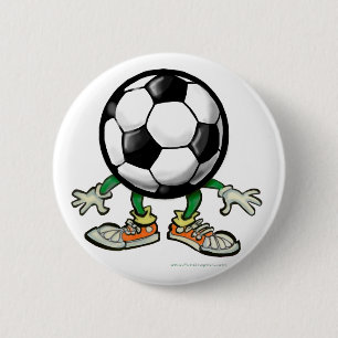 Soccer 6 Cm Round Badge