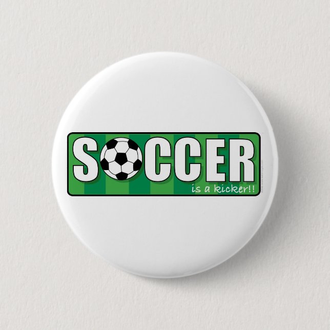 Soccer 6 Cm Round Badge (Front)