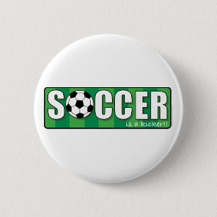 Soccer 6 Cm Round Badge