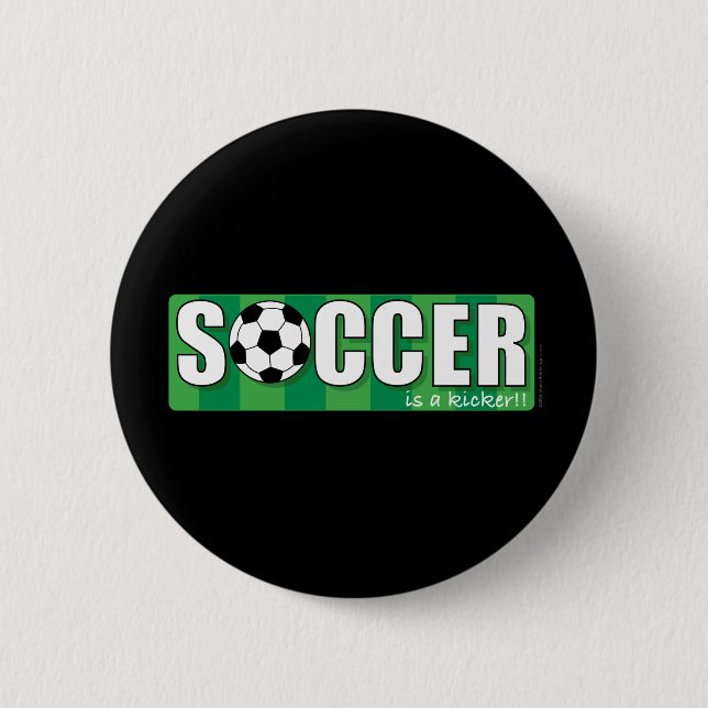Soccer 6 Cm Round Badge (Front)