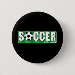 Soccer 6 Cm Round Badge