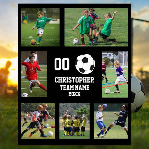 Soccer 7 photo collage team name poster