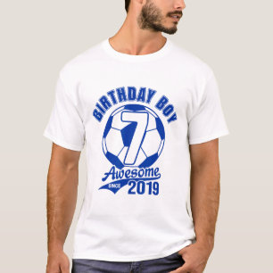 Soccer 7th Birthday Boy Kids Sports Footll Party G T-Shirt