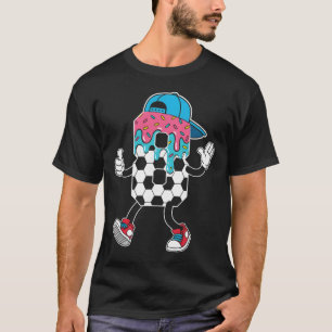 Soccer 8 Year Old Ice Cream Drip Youth 8th Birthda T-Shirt
