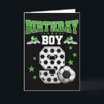 Soccer 9th Birthday Boy 9 Year Old Sport 9yr Boys  Card<br><div class="desc">Soccer 9th Birthday Boy 9 Year Old Sport 9yr Boys Party Kids</div>