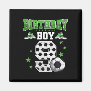 Soccer 9th Birthday Boy 9 Year Old Sport 9yr Boys Magnet