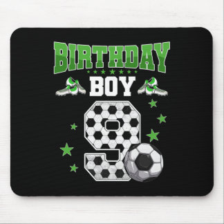 Soccer 9th Birthday Boy 9 Year Old Sport 9yr Boys  Mouse Pad