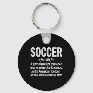 Soccer A Game In Which You Need To Be Able To Run  Key Ring