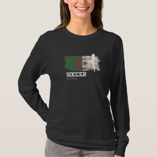 Soccer Algeria Flag Football Womens Soccer Girls T-Shirt