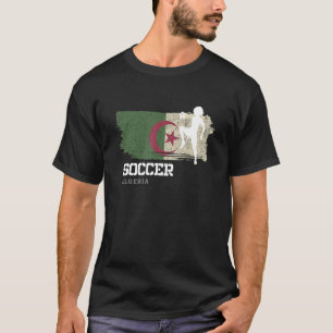 Soccer Algeria Flag Football Womens Soccer Girls   T-Shirt