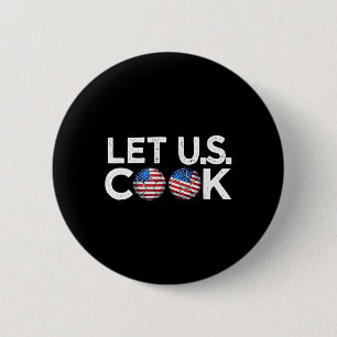 Soccer American Flag Let U.s. Cook Soccer Ll Group 6 Cm Round Badge