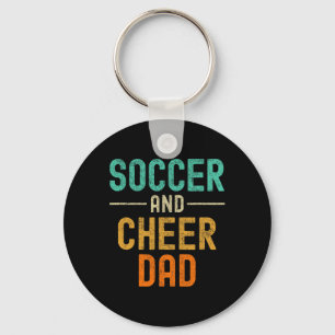 Soccer And Cheer Dad Cheerleading _1 Key Ring