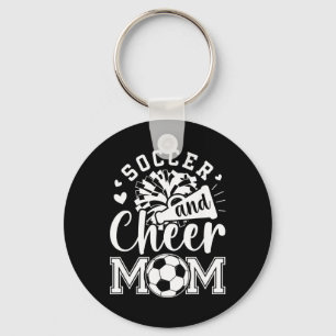 Soccer And Cheer Mum Cheerleading And Soccer Mum Key Ring