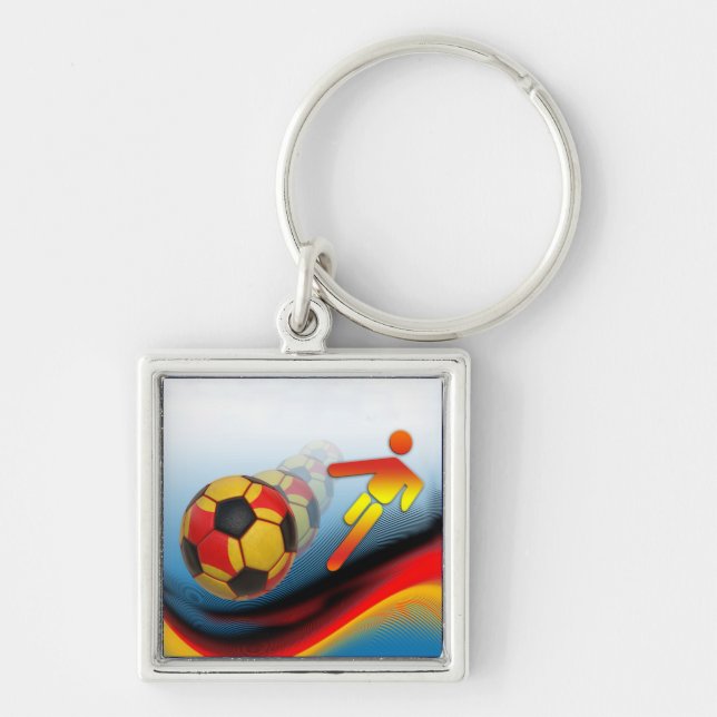 Soccer and Football Dynamics Key Ring (Front)