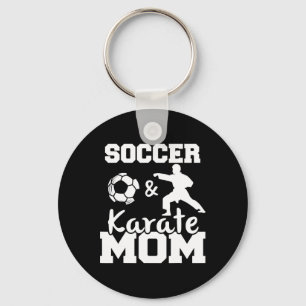 Soccer And Karate Mum Funny Soccer Player Karate F Key Ring