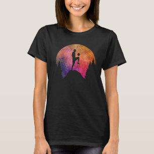 Soccer Art With Colourful Sky For Soccer Players C T-Shirt