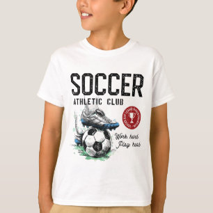 Soccer Athletic Club Graphic Design T-Shirt