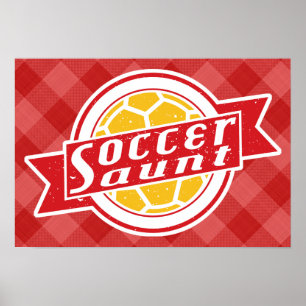 Soccer Aunt Poster Print