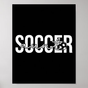 Soccer Aunt Proud Aunt Of A Soccer Player Aunt Poster