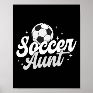 Soccer Aunt Proud Aunt Of A Soccer Player Auntie _ Poster