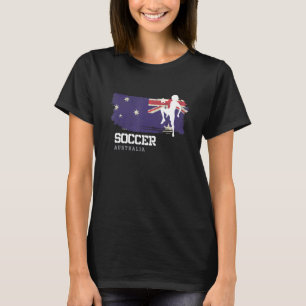 Soccer Australia Flag Football Womens Soccer Girls T-Shirt