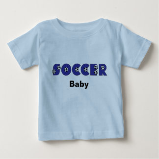 Soccer Baby in Blue Baby T-Shirt