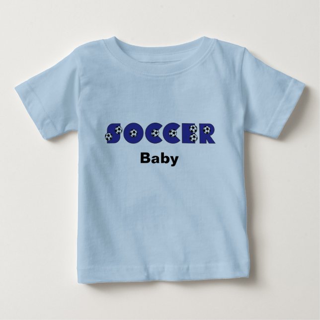 Soccer Baby in Blue T-Shirt (Front)