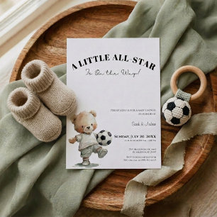 Soccer Baby Shower Invitation   A Little All-Star