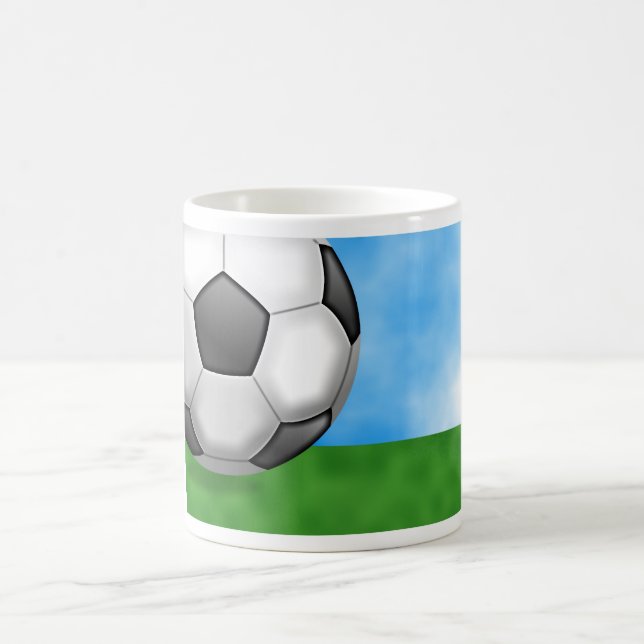 Soccer Background Coffee Mug (Center)