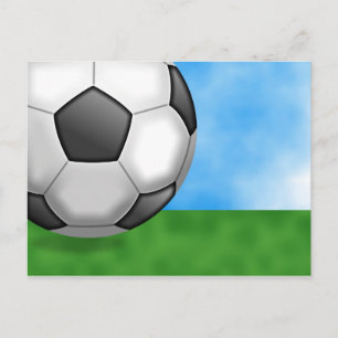 Soccer Background Postcard