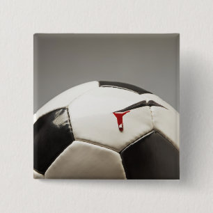 Soccer ball 3 15 cm square badge