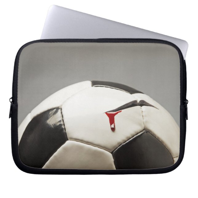 Soccer ball 3 laptop sleeve (Front)