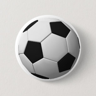 Soccer Ball: 6 Cm Round Badge