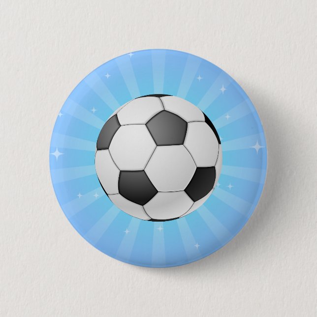 SOCCER BALL 6 CM ROUND BADGE (Front)