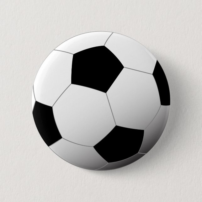 Soccer Ball 6 Cm Round Badge (Front)