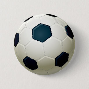 SOCCER BALL 6 CM ROUND BADGE