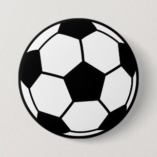 Soccer Ball 7.5 Cm Round Badge