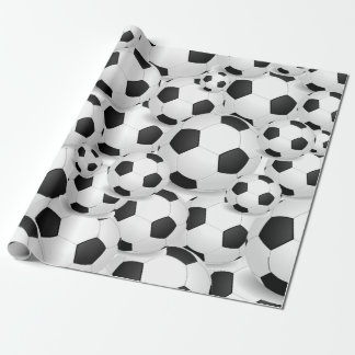 Soccer Ball all over giftwrap Wrapping Paper