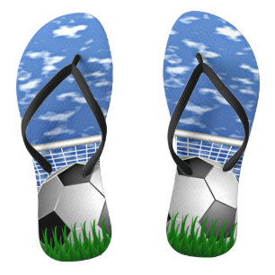 Soccer, ball and net thongs