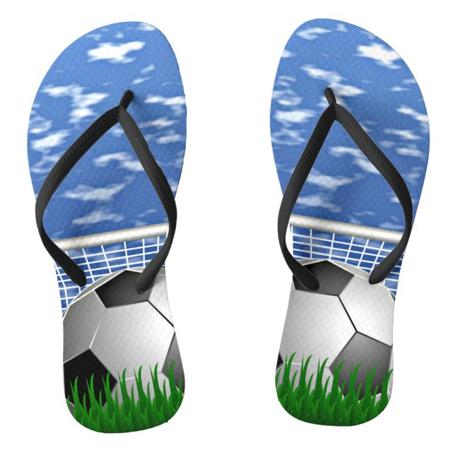 Soccer, ball and net thongs (Footbed)