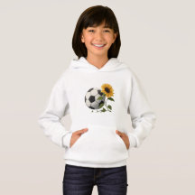 Soccer ball and sunflower