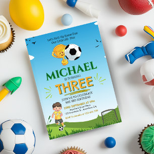 Soccer Ball Birthday Party Invitation