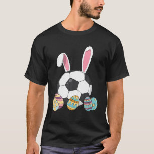 Soccer Ball Bunny Funny Easter Day 2022 17Th April T-Shirt