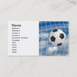 Soccer ball business card