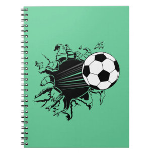 Soccer Ball Busting Out Notebook