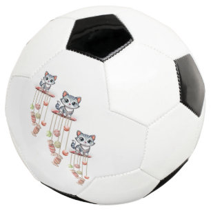 Soccer Ball Cat Kitten Meow Chimes